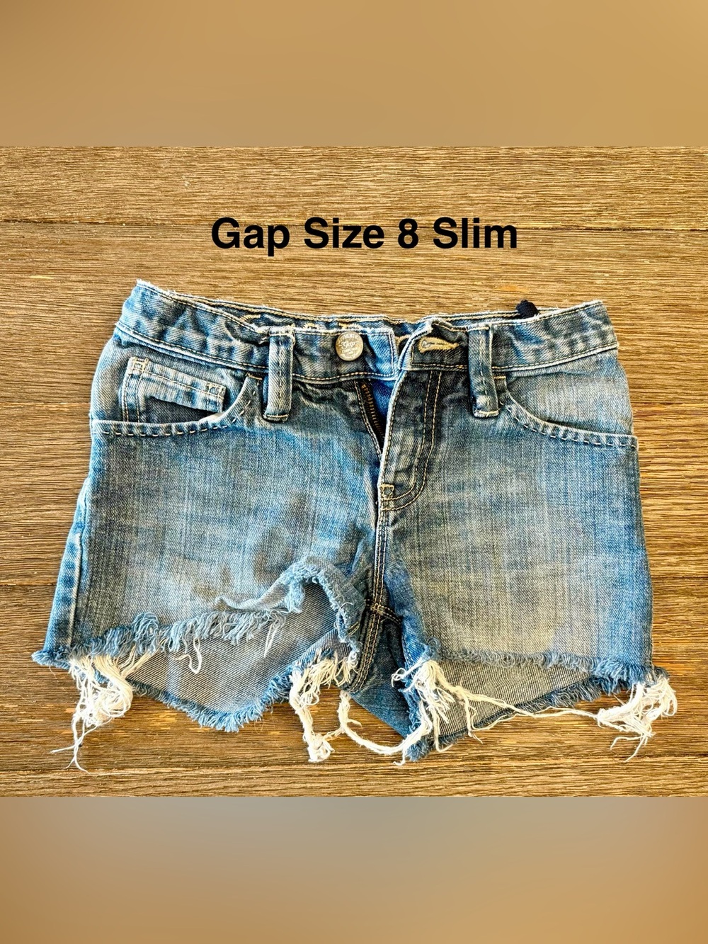 GAP Frayed Light Blue Denim Cutoff Shorts
